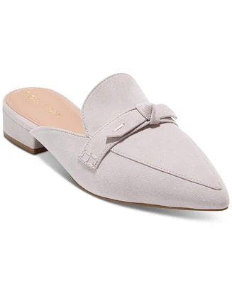 Cole Haan Women's Piper Bow Pointed-Toe Flat Mules