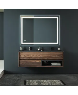 Simplie Fun 32X24 Inch Bathroom Led Classy Vanity Mirror With High Lumen, Dimmable Touch, Wall Switch Control, Anti-Fog, Cri 90 Adjustable 3000K