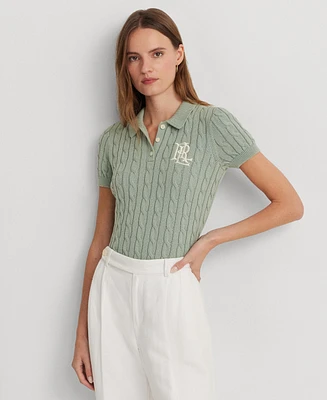 Lauren Ralph Lauren Women's Cable-Knit Polo Shirt
