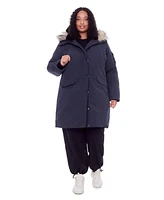 Alpine North Plus Laurentian Long Parka Winter With Faux Fur Hood