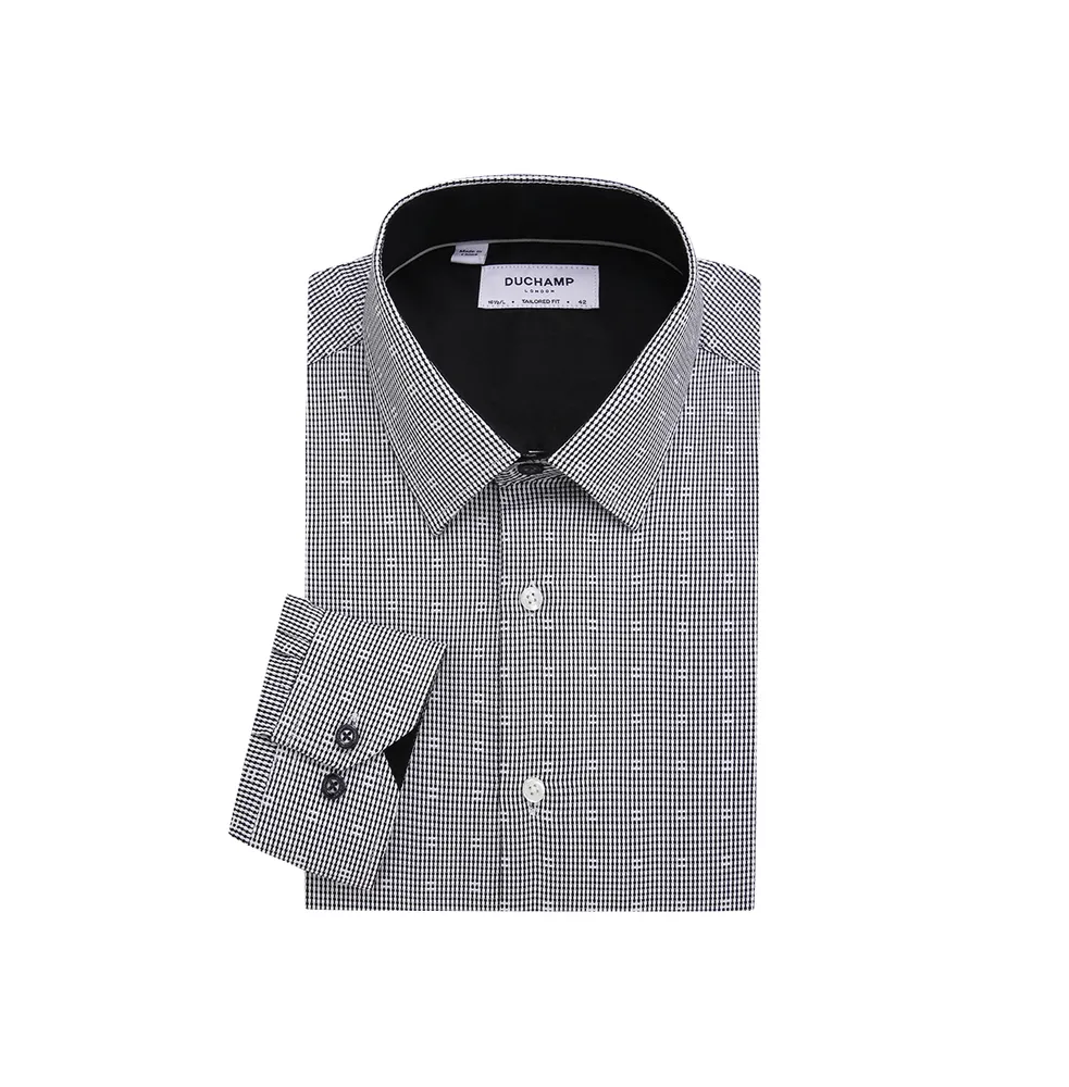 Duchamp London Men's Fancy Check Dress Shirt