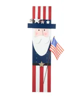 Glitzhome 36" H Patriotic, Americana Wooden Uncle Sam Porch Decor