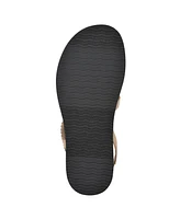 White Mountain Women's Majorette Footbed Flat Sandals