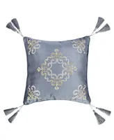 J Queen New York Dicaprio Embellished Decorative Pillow, 18" x 18"