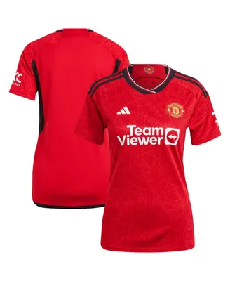 Women's adidas Red Manchester United 2023/24 Home Replica Jersey
