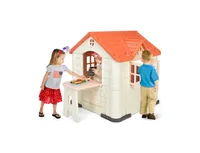 Kid's Playhouse Pretend Toy House For Boys and Girls 7 Pieces Set