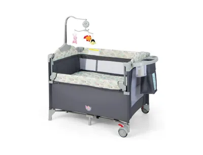 5-in-1 Portable Baby Beside Sleeper Bassinet Crib Playard with Diaper Changer