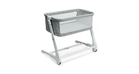 Baby Height Adjustable Bassinet w/ Washable Mattress-Grey