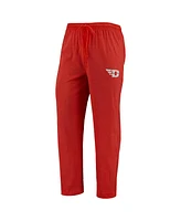 Men's Concepts Sport Red, Heathered Charcoal Distressed Dayton Flyers Meter Long Sleeve T-shirt and Pants Sleep Set