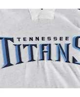 Men's '47 Brand Tennessee Titans Heather Gray Gridiron Lace-Up Pullover Hoodie