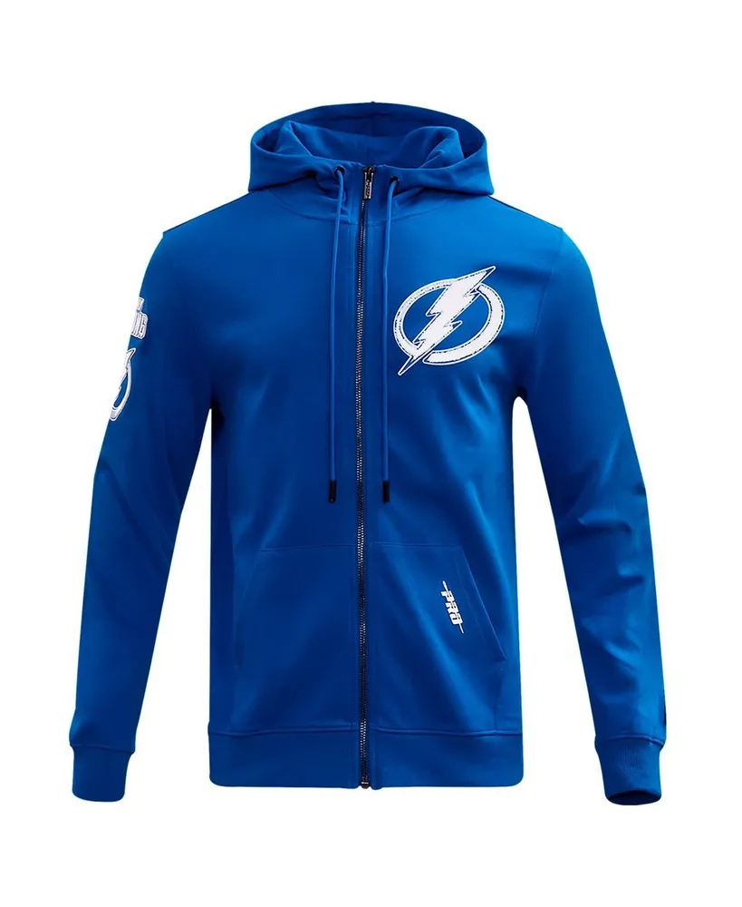 Men's Pro Standard Blue Tampa Bay Lightning Classic Chenille Full-Zip Hoodie Jacket