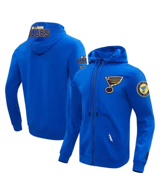 Men's Pro Standard Blue St. Louis Blues Classic Chenille Full-Zip Hoodie Jacket