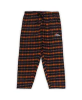 Women's Concepts Sport Navy Denver Broncos Plus Badge T-shirt and Flannel Pants Sleep Set