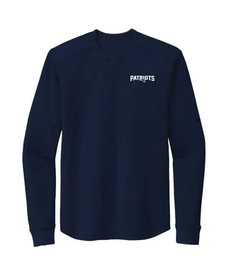 Men's Dunbrooke Navy New England Patriots Cavalier Long Sleeve T-shirt