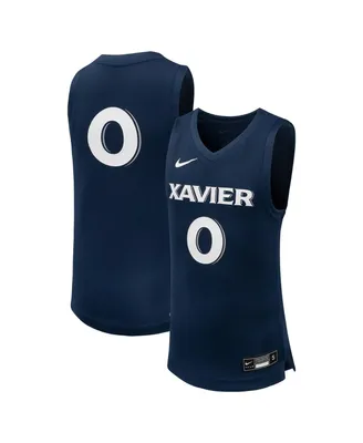 Big Boys Nike #0 Navy Xavier Musketeers Team Replica Basketball Jersey