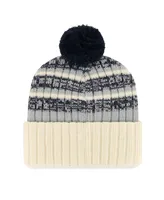 Men's '47 Brand Natural New York Yankees Tavern Cuffed Knit Hat with Pom