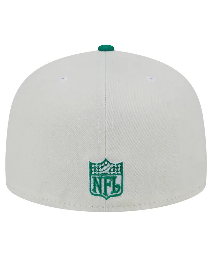 Men's New Era Cream/Kelly Green Philadelphia Eagles 2023 Sideline Historic 9FIFTY Snapback Hat