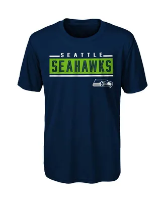 Big Boys Navy Seattle Seahawks Amped Up T-shirt