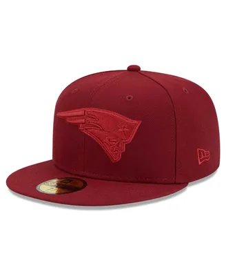 Men's New Era Cardinal England Patriots Color Pack 59FIFTY Fitted Hat