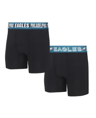 Men's Concepts Sport Philadelphia Eagles Gauge Knit Boxer Brief Two-Pack