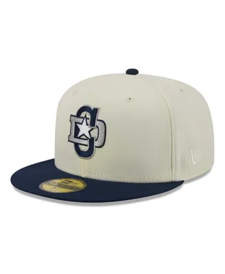 Men's New Era Cream, Navy Dallas Cowboys Originals 59FIFTY Fitted Hat