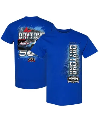 Men's Checkered Flag Sports Royal 2024 Daytona 500 Graphic T-shirt