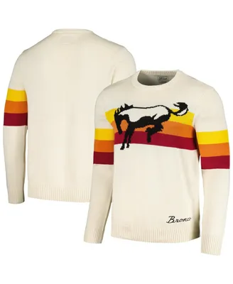Men's American Needle Cream Bronco McCallister Pullover Sweater