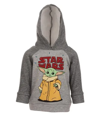 Star Wars The Mandalorian Grogu Fleece Pullover Hoodie Toddler| Child Boys