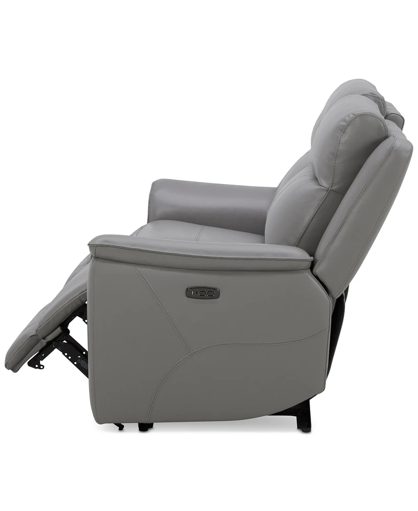 Addyson 64" 2-Pc. Leather Sofa with 2 Zero Gravity Recliners Power Headrests, Created for Macy's
