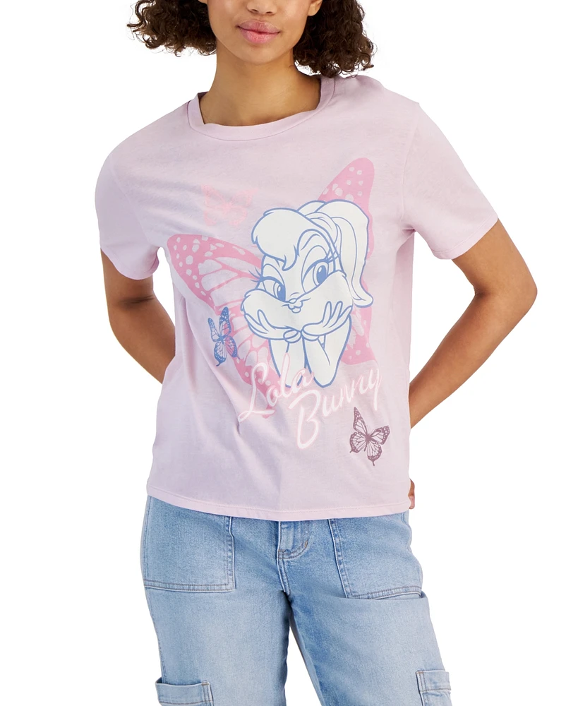 Love Tribe Juniors' Lola Bunny Graphic-Print Tee