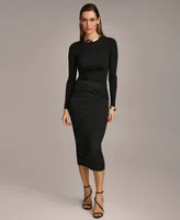 Donna Karan Women's Twist-Front Knit Pull-On Pencil Skirt