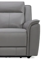 Addyson 77" 3-Pc. Leather Sofa with 2 Zero Gravity Recliners Power Headrests & 1 Console, Created for Macy's