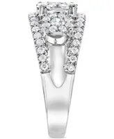 Diamond Flower Cluster Ring (1 ct. t.w.) in 14k White Gold