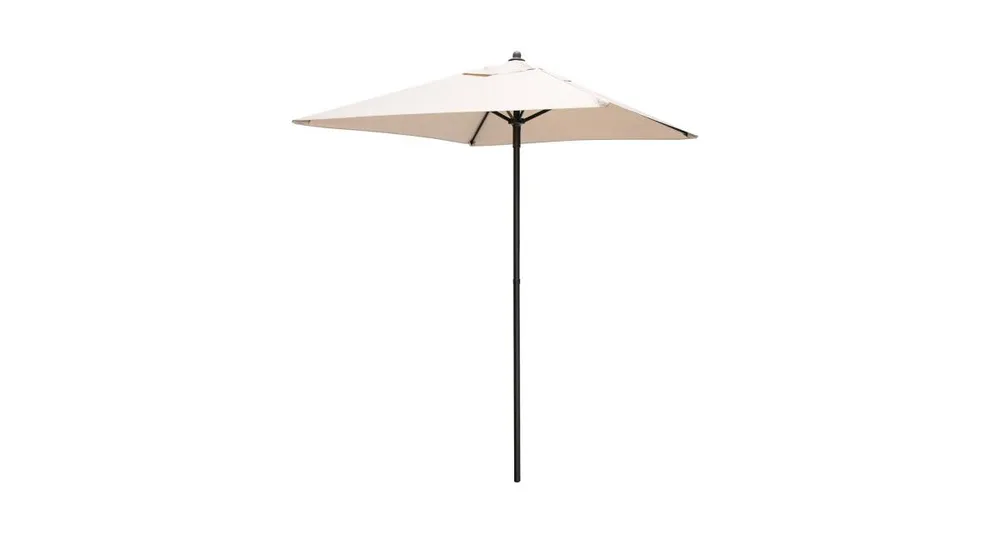 5 Feet Patio Square Market Table Umbrella Shelter with 4 Sturdy Ribs