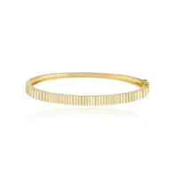 Alev Jewelry Aj by Alev Fluted Gold Bangle