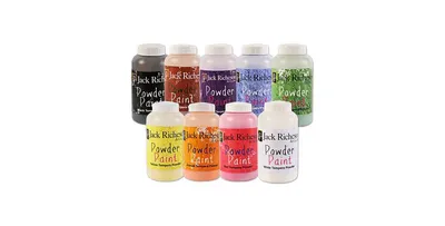 Jack Richeson Powdered Tempera Paint Set - 9 Colors - Assorted pre