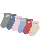 Nike Baby Boys or Girls E1D1 Ankle Fit Socks, Pack of 6