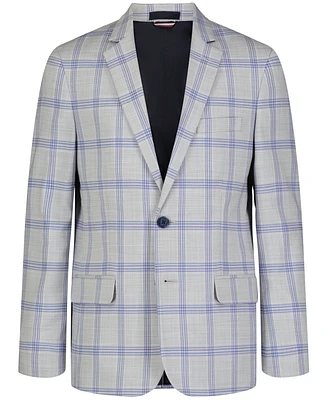 Tommy Hilfiger Big Boys Modern-Fit Stretch Multi Windowpane Sport Coat