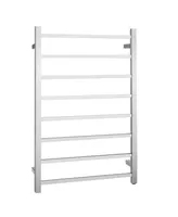 145W Electric Towel Warmer Wall Mounted Heated Drying Rack 8 Square Bars