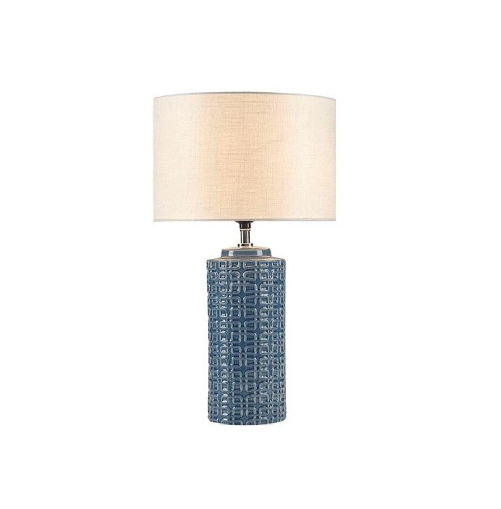 Home Outfitters Navy Table Lamp , Great for Bedroom, Living Room, Modern/Contemporary