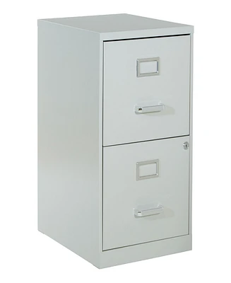 Office Star 23.5" 2 Drawer Locking Metal File Cabinet