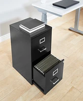 Office Star 23.5" 2 Drawer Locking Metal File Cabinet