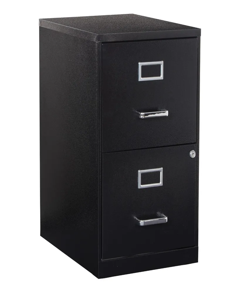 Office Star 23.5" 2 Drawer Locking Metal File Cabinet