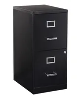 Office Star 23.5" 2 Drawer Locking Metal File Cabinet