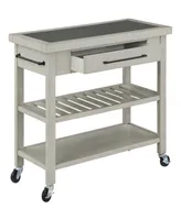 Office Star34" Wood, Steel Bridgeford Kitchen Island