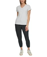 Dkny Sport Women's V-Neck Short-Sleeve T-Shirt