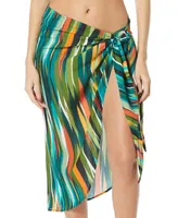 Vince Camuto Women's Printed Pareo Tie-Front Swim Skirt Cover-Up