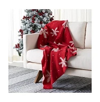 Holiday Snow Throw Blanket