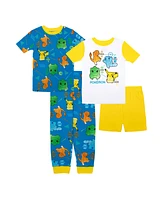 Pokemon Big Boys Cotton 4 Piece Pajama Set