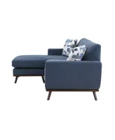 White Label Andora Reversible 87" Sofa Chaise